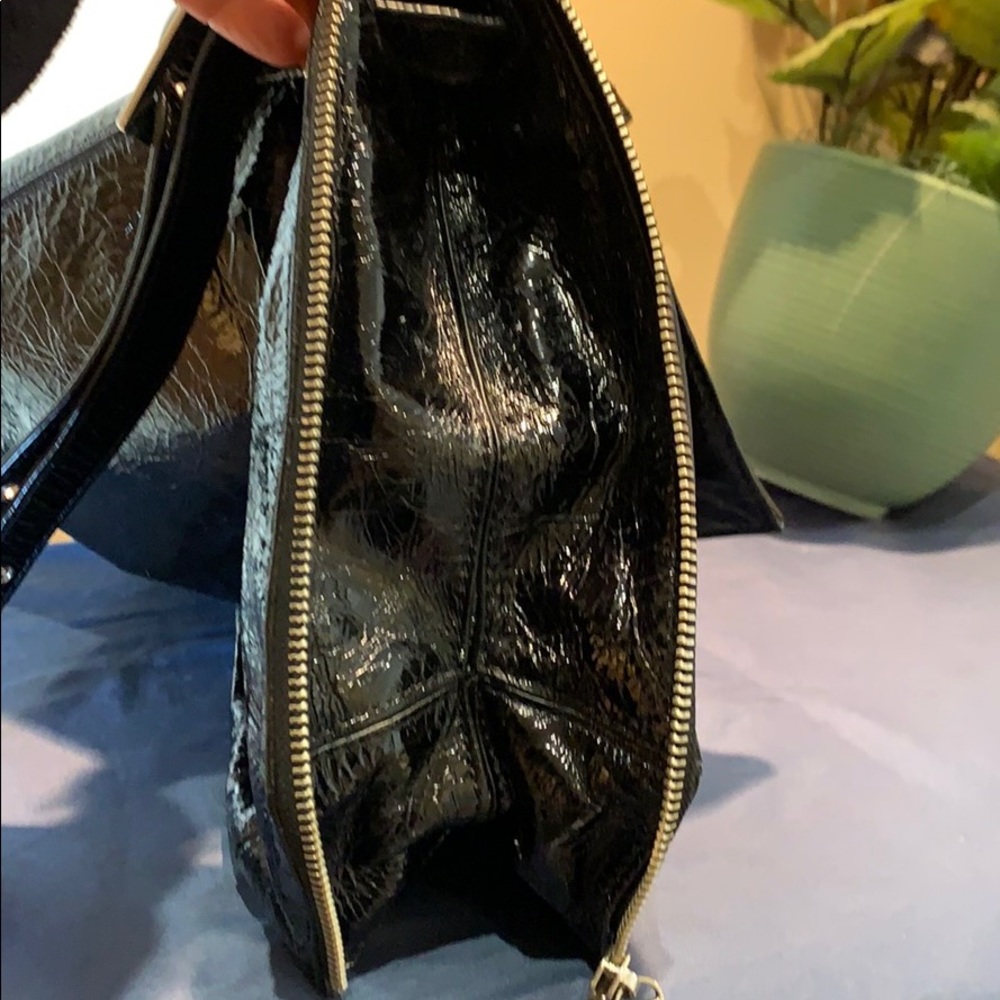 KOOBA expandable black patent messenger bag - Picture 7 of 7
